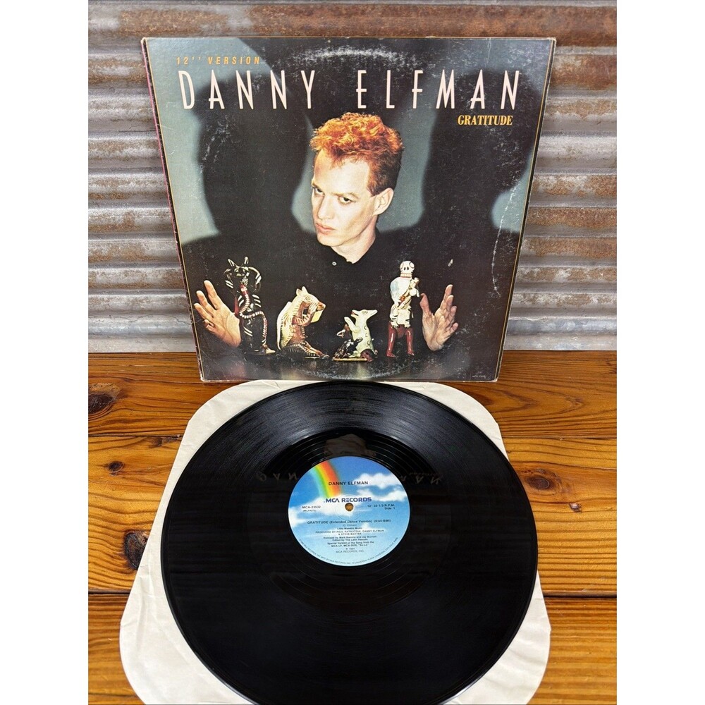 Danny Elfman - GRATITUDE- 12" - 1984 -Vinyl VG/NM Tested